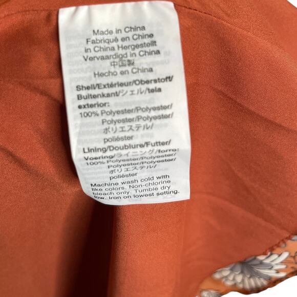 NWT Madewell Sheer-Sleeve Button Front Midi Dress Gathered Blooms  Size 0 - Picture 3 of 8